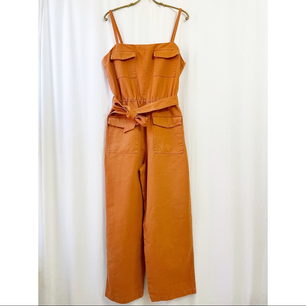 Avec Les Filles orange utility jumpsuit